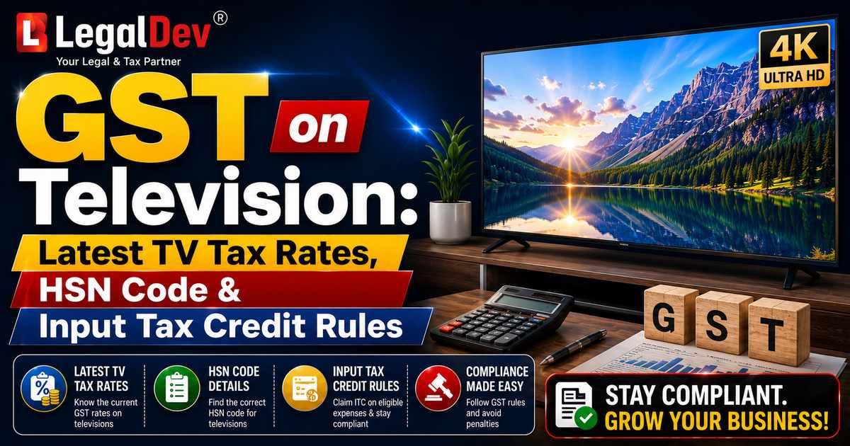 GST on Television: Latest TV Tax Rates, HSN Code